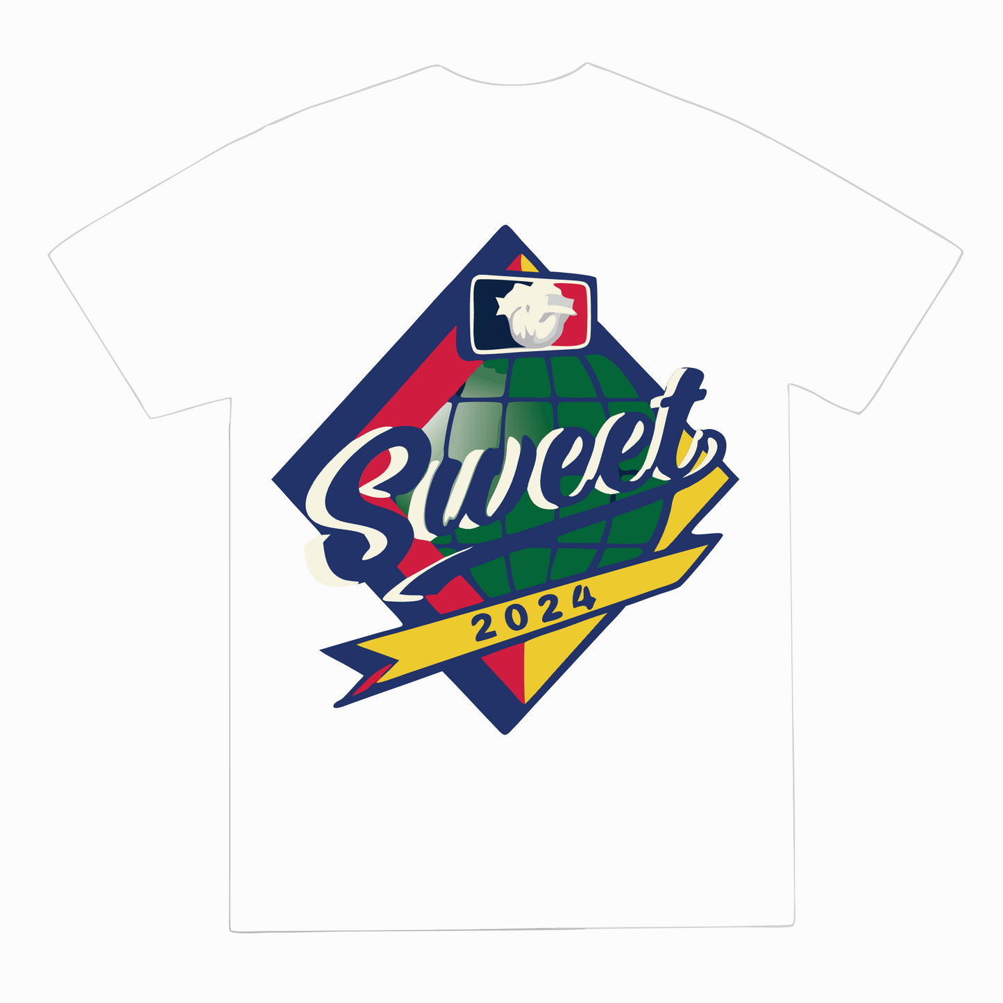 White Sweet Major League T-Shirt